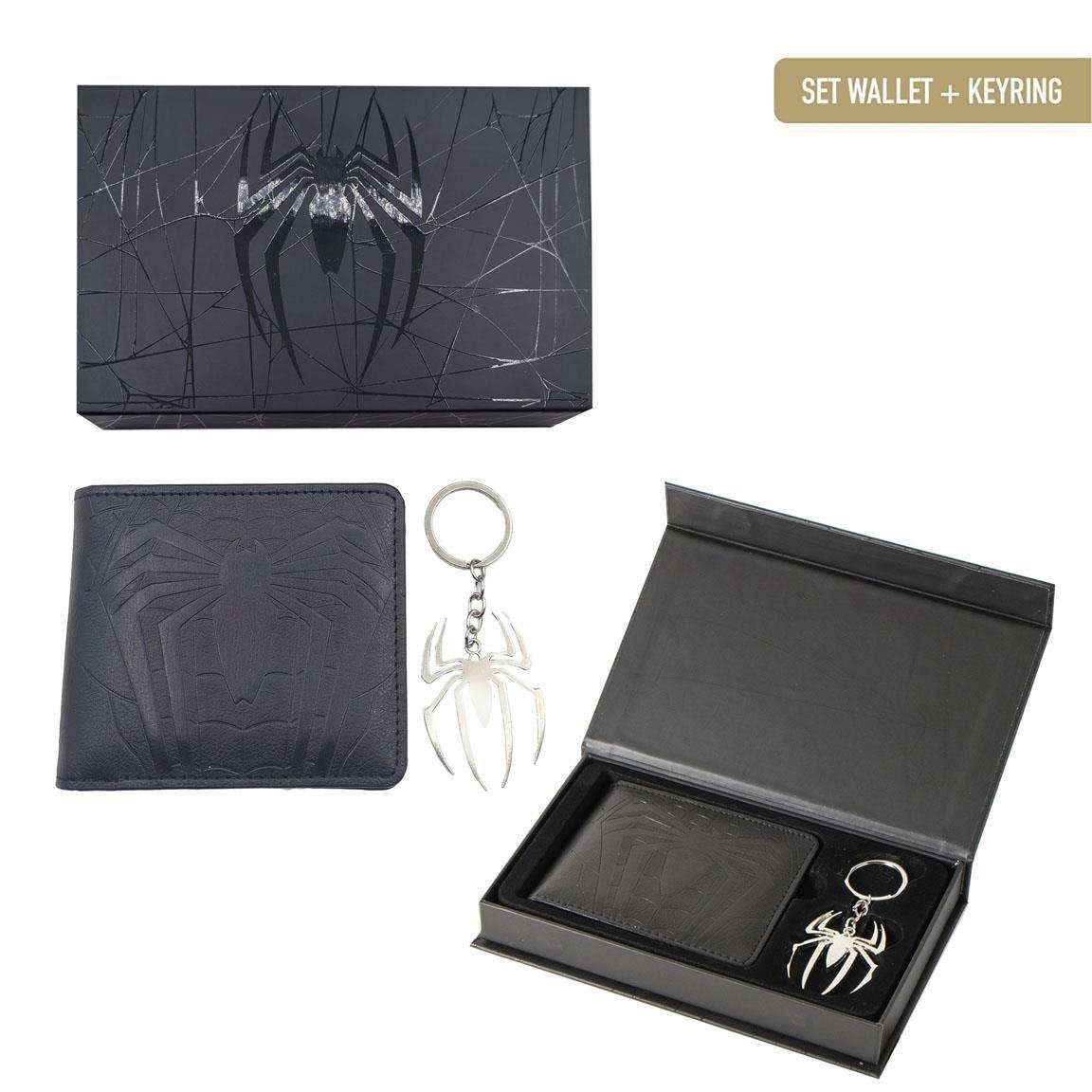 Porte-clés spider man wallet gift set